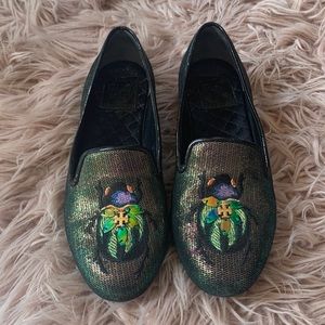 Limited Edition Tory Burch Beetle Flats-Insect Collection-Authentic
